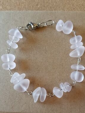 Frost Glass Stone Bracelet